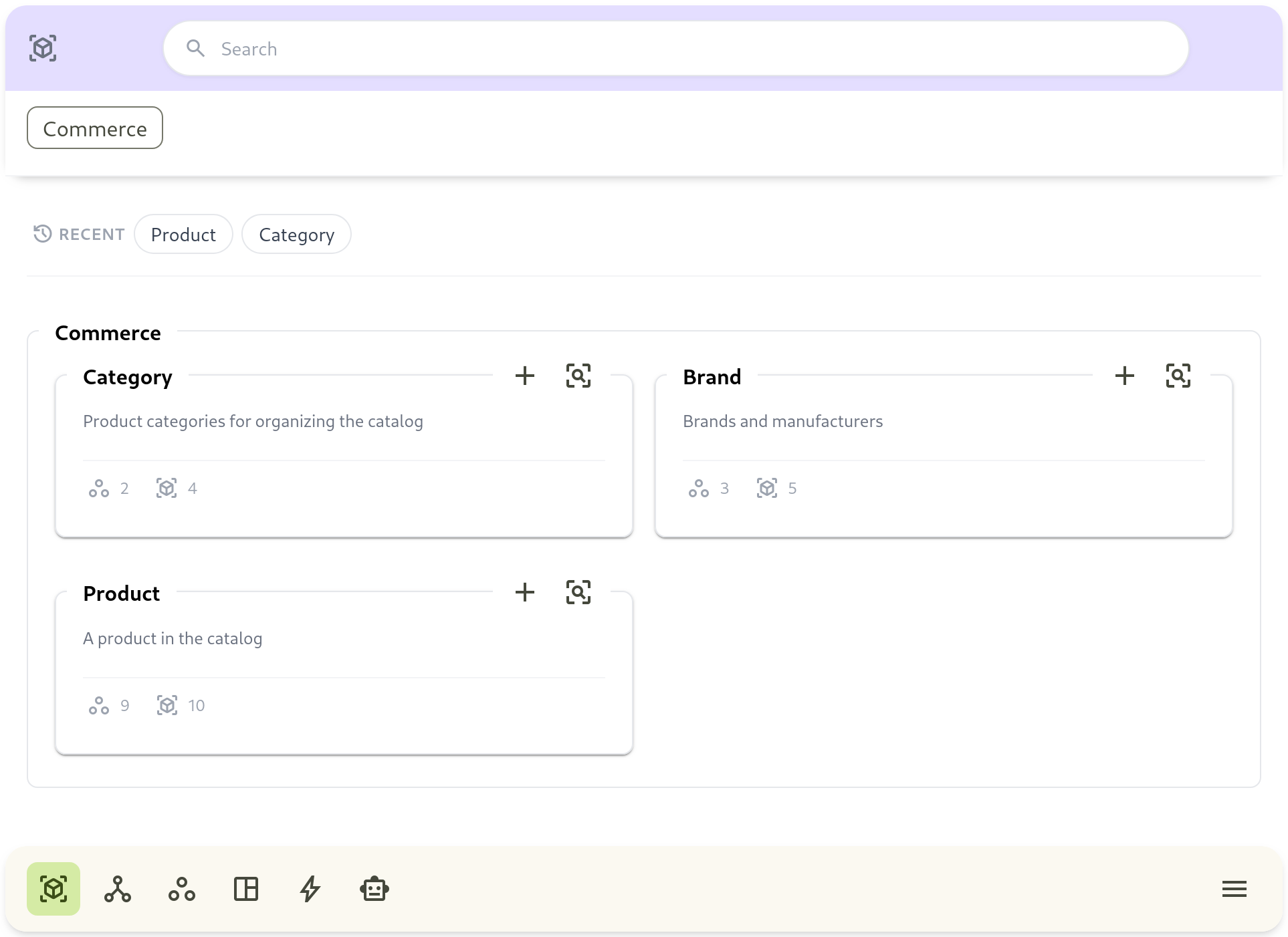 show the first landing screen after sign-in and project selection.