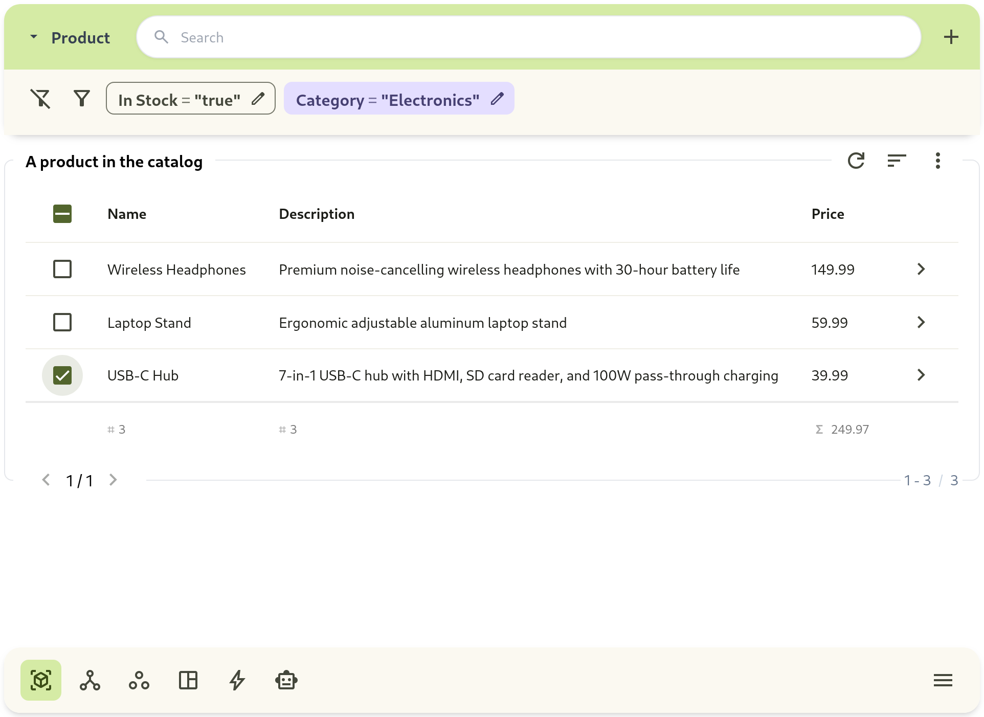 demonstrate a useful multi-filter query.
